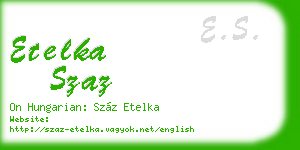 etelka szaz business card