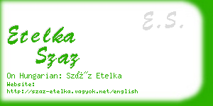 etelka szaz business card